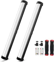 2 Pack RGB Led Video Light Stick Wand, 2600-9600K Photography Lighting, 5000Mah
