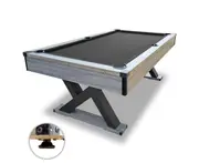 T&R SPORTS KINGKONG 7 FT MDF Pool Snooker Billiards Table Black with Free Accessories