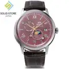 ORIENT Bambino SUN & MOON RN-AK0807R Mechanical Automatic Watch Bordeaux 41.5 mm