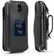BELTRON Case for Consumer Cellular Verve Snap Flip Phone (2022) - Features: Secure Fit, Rotating Belt Clip, Screen & Keypad Protection (Z2336 / Telstra Flip 4)