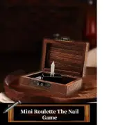 Mini Roulette The Nail Game Absolute 100% Safe Stage Magic Trick Illusion Horror