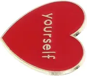 [DEARMAMY] Love Brooch Boutonniere Pins Bulk Ornaments Bulk Heart Pins Valentine's Lapel Pins Heart Pin Brooches Heart Shaped Enamel Charms Bulk Love Pins Red Zinc Alloy
