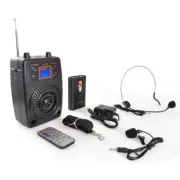 Pyle PWMA83UFM PA System Mic & Player Radio Includes Lavalier Headset Mics