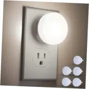 5 Pack LED Night Light, Plug-in Dusk to Dawn Light Sensor 5 pack White