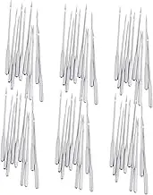 WEKAMOS Embroidery Sewing Machine Needles 60pcs Self-Threading Long Universal Heavy Duty Sewing Machine Needles for Fabric