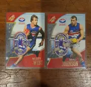 2 x Select AFL Supreme All Australian Team Western Bulldogs Cards