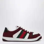 [GUCCI] Screener Sneakers in Rosso Ancora GG fabric 9 UK Red