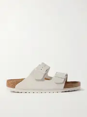[Birkenstock] Birkenstock - Arizona Suede Sandals - White - IT42 IT 42 White