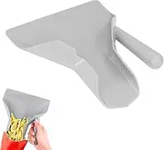 Beufee French Fry Popcorn Scoop, Popcorn Scoop for Popcorn Machine French Fry Scoop Chip Popcorn Bagger for Ice Candy Snacks French Fry Bagger with Right Handle,