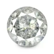 Diamond 0.30ct rare untreated whitish gray black carbon 100% natural earth mined
