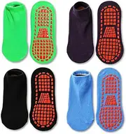 [Tphon] Non Slip Kids Trampoline Socks Anti Skid Socks with Grippers for Toddler Children Teenagers Grip Socks for Boys Girls