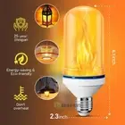 Led Flame Effect Light Bulb 4 Modes Flame Lights Bulbs E27 Base, Gravity Sensor