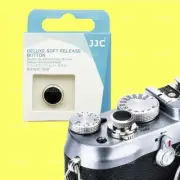 Deluxe Soft Shutter Release Button Silver Black for Fujifilm X-Pro3 E3 T30 X100V