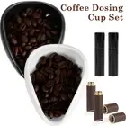 Coffee Bean Dosing Cup and 8ml Spray Bottle Set Ceramic Dosing Vessel Tray «