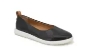 Gentle Souls by Kenneth Cole Women's Bella Ballet Flat Black Size 10 ~NIB