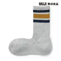 在飛比找momo購物網優惠-【MUJI 無印良品】男棉混足底圈絨厚織直角襪(共4色)