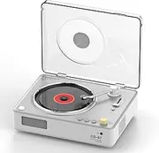 CD Player with Stereo Speakers, Retro Portable CD Players for Home, Bluetooth Transmitter,AUX Output, USB Mode and TF Card Support, Headphone Output and Remote Control