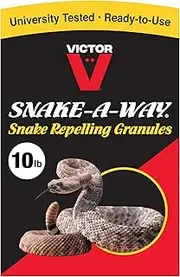 Victor VP364B-10 Snake-A-Way Outdoor Snake Repelling Granules 10LB Repellent - Repels Againts Poisonous and Non-Poisonous Snakes