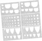 jojofuny Beginner Felting Kit 6pcs Craft Stencils for Felting Animal Ear Eye Nose Templates