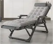 Zero Gravity Chair Folding Portable Reclining Lawn Chair Patio Recliner Lounge ChaiseA Djustable with Headrest and Massage Armrest for Outdoor Indoor Support 200KG Steel Frame (Color : A+Cushion b)