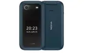 Nokia 2660 Flip 128 MB Feature Phone - 2.8" Flexible Folding Screen TFT LCD 48 MB RAM - Series 30+ - 4G - Blue - Flip - 2 SIM Support - Unlocked