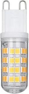 5PCS G9 Bulb Warm/White Light (3000K/6000K) Incubator 3W 400 Lumen 52 Beads Bulb Repla ent for 30W Halogen Bu 360°Beam Angle CRI>80 Non-Dimmable AC100-265V Warm White 52-1