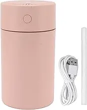 Portable Small Humidifier Silent USB Desktop Humidifier with Colorful Night Light for Car Office Bedroom (Pink)