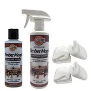 Timber Furniture Cleaner & Polish Combo With 4 Polishing Cloths