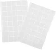 Sosoport 80Pcs Removable Double Sided Adhesive Tape for Wall and Office Traceless Sticky Fixers Tapes for DIY Decoration and Art Mounting