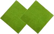 2pcs Artificial Turf Sand Table Turf Fake Grass Pad Cuttable Mat for Sand Table Fake Lawn Adorn Sand Table Supply Fake Turf Landscape Decor Sand Table Fake Turf Plastic Green