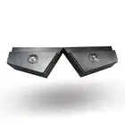 Pair of BLACK Aluminium Under Tray Underbody Ute Truck Tool Box 900 x 230x 440