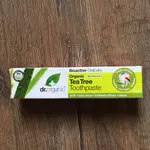 英國製 DR. ORGANIC TEA TREE TOOTHPASTE 茶樹油牙膏 有機 新品