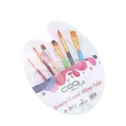Painting Brush Palette Set Plastic Multi-grid Palette Watercolor Art Painting Supplies Children Paint Brush Set