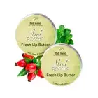 Lip Balm Mint Rosehip Fresh Infused Butter With Desi Ghee & Honey Pack of 2 10g