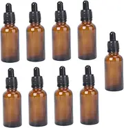 DECORNIJIA Refillable Amber Bottles with Droppers for Essential Oils DIY Blends Aromatherapy and Perfume Durable Reusable Easy to Clean