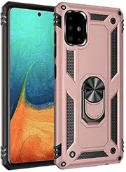 [NH] Case Samsung Galaxy S10 Lite, with Magnetic Ring Holder 360 Degree Full Body Protective Silicone Personalised Tough Armor Phone Case with Screen Protector for Samsung Galaxy S10 Lite -Rose Gold