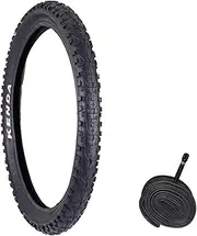 TDR Kadre K1027 MTB Bicycle Tyre 27.5x2.10 Tire Rubber Wire Bead 650x52B Shrader Valve Tube Mountain Push Bike EBike Trail Rigid Wheel Cycling Replacement Parts