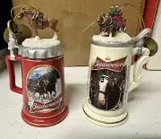 Franklin mint Budweiser Stein or￼aments