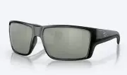 Costa Del Mar Reefton Pro Black Frame With Gray Silver Mirror Polarized Sunglass