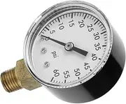 Professional Water Pressure Gauge for Swimming Pools Dial Lightweight Durable Parts Easy to Read Pressure Test for Pool Filter Systems