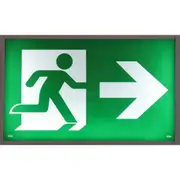 Jumbo Exit Light - 40M - 611x100x400mm