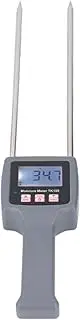 Portable Hay Humidity Meter High Accuracy Backlit LCD Display Grain Humidity Tester for Cereal Straw Forage Grass Bran ABS Stainless Steel 458mm