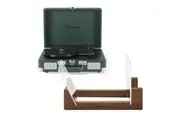 Crosley Cruiser Bluetooth Portable Turntable - Emerald Green + Bundled Crosley Record Storage Display Stand