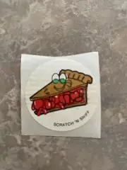 Vintage 80's Scratch 'N Sniff Sticker Cherry Pie