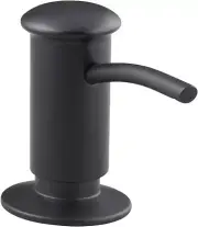 Elegant 16oz Matte Black Soap Dispenser with Contemporary Style for Kitchens