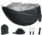 Hammock Net - Durable Camping Hammock Net Portable - Compact Breathable Waterproof Lightweight Camping Accessories for Outside Hiking Survival Backyard Travel Outdoor Backpacking