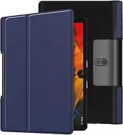 Kepuch Custer Case for Lenovo Yoga Smart Tab YT-X705F / Yoga Tab 5,Ultra-Thin PU-Leather Hard Shell Cover for Lenovo Yoga Smart Tab YT-X705F / Yoga Tab 5 - Blue
