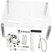 OSALADI 1Set Transparent Open Air Computer Case Compact Single Chassis for Motherboards Space Saving Design for Easy Observation and for DIY Builds