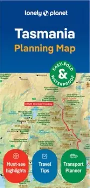 Lonely Planet Tasmania Planning Map (Sheet Map, Folded)