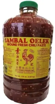 Huy Fong Sambal Oelek 3.85Kg (Ground fresh chilli paste ) - Made In USA